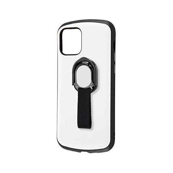 レイアウト iPhone 12/12 Pro 6.1インチ対応 耐衝撃 ProCa+TailRing ホワイト RT-P27AC5/W