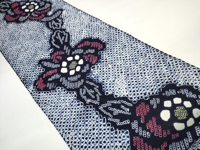 平和屋本店 上 夏物 浴衣 有松鳴海絞り 反物 着尺 花繋ぎ 綿 DZAA11473kh5