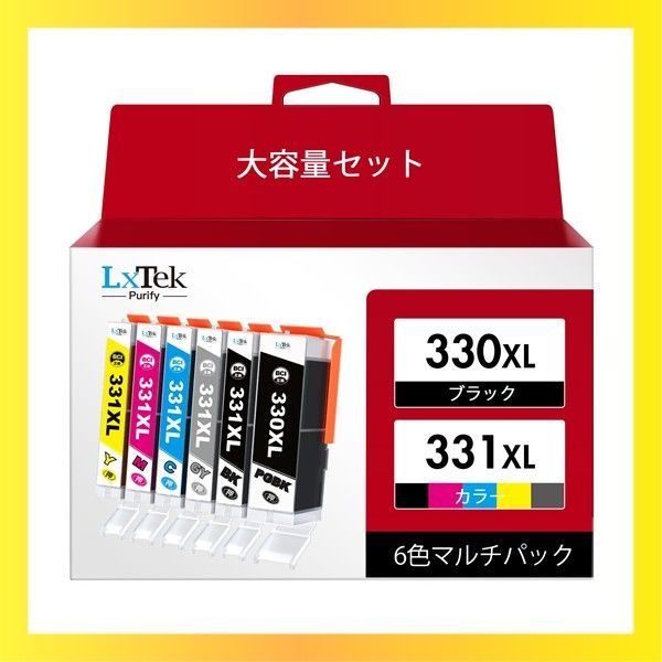 新品送料無料 LxTek Purify BCI-331XL BCI-330XL 互換インクカートリッジ キヤノン (Canon) 用 330 331 6色マルチパック BCI-331+330/6MP インク 対応機種：PIXUS TS8530 TS863