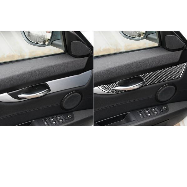 BMW Z4 E89 2009 2015年式 リアルカーボン製 内装パネル インナードアハンドルパネルカバー 4枚 FFCRYSTALESIA_COM