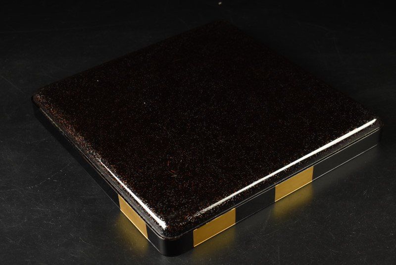 蔵A3600a 時代 蒔絵花蝶市松文 四方盆 廣蓋 WWW_IBETON_RU