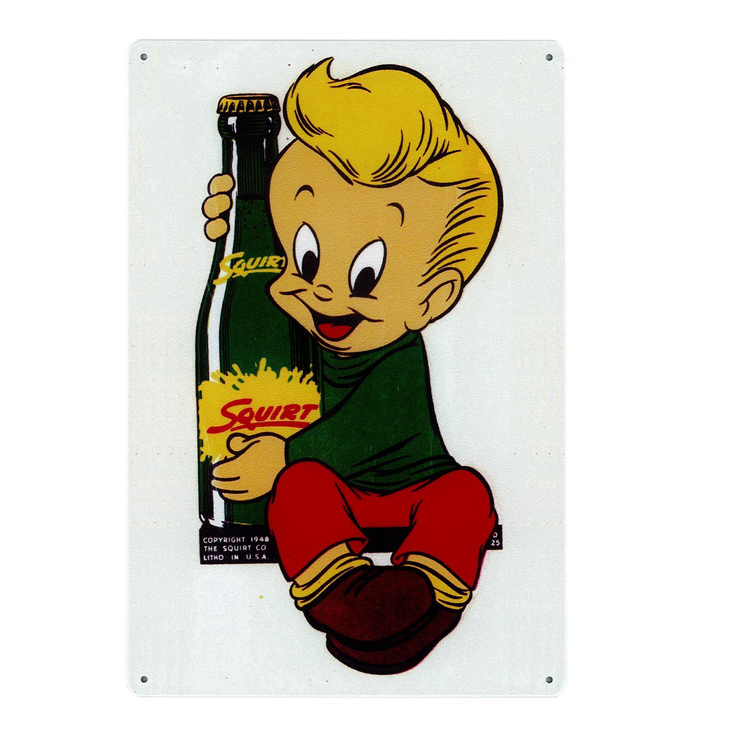 SQUIRT アメリカン雑貨 キャラクター ブリキ看板 アメリカン