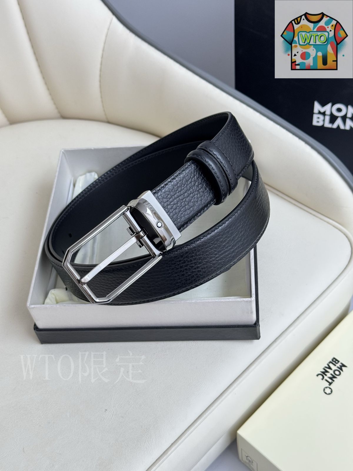今日WTO】Montblanc モンブラン レザーベルト-1-GU57 - メルカリ