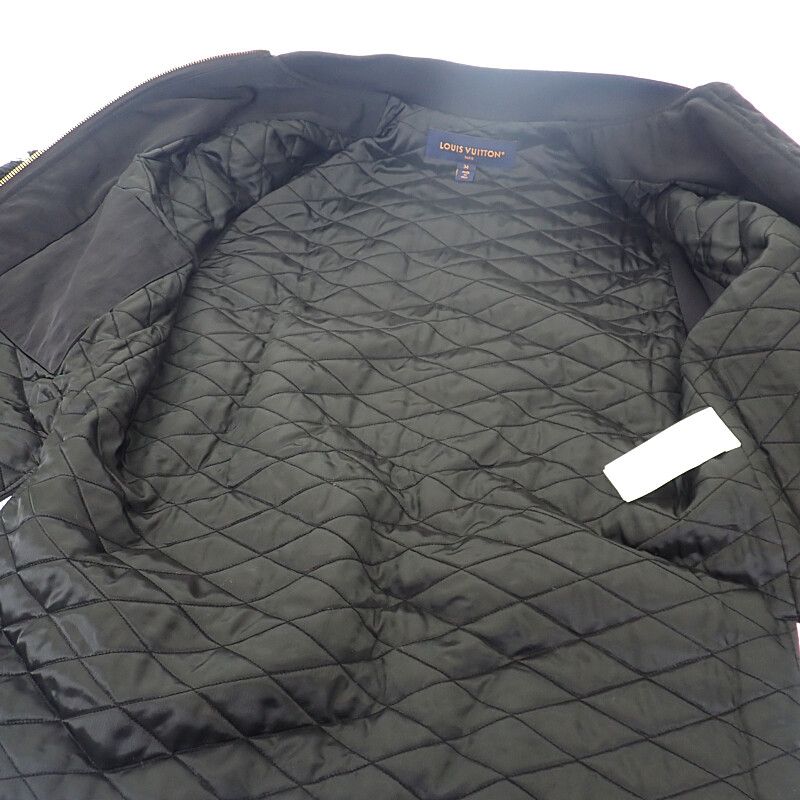ルイヴィトン LOUIS VUITTON テディ ボンバー ジャケット 34 FQJA12GP1 アウター ウール アクリル ブラック 黒 レディース モノグラム ABランク SIROKUMA-CORPORATION_COM