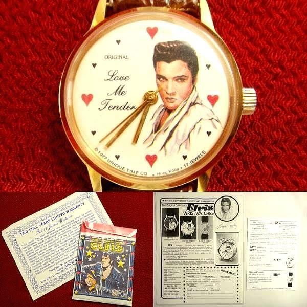 【限定値下】1977年 エルヴィス・プレスリー 17石 ビンテージ手巻き腕時計