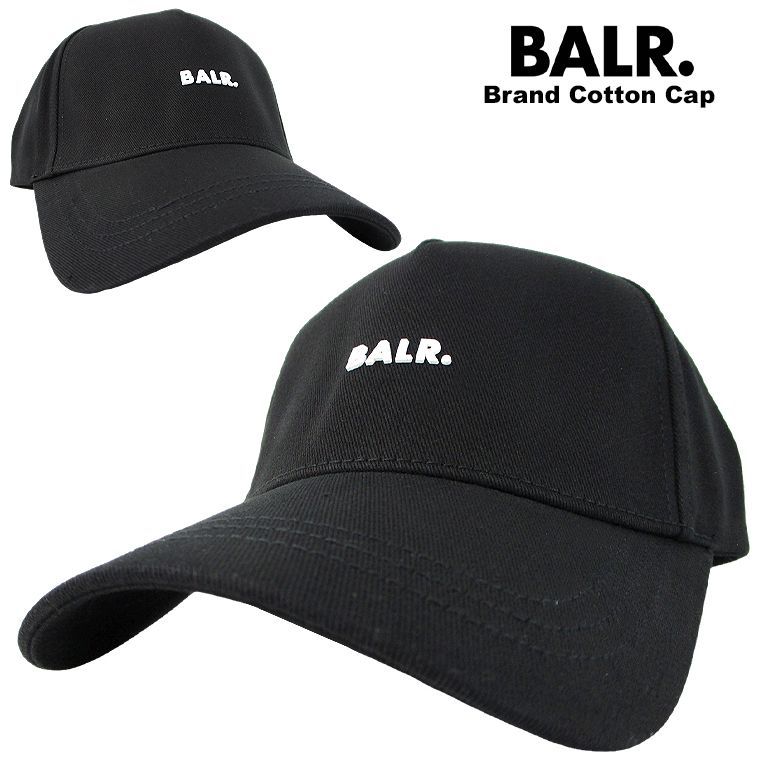 BALR. ボーラー Brand Cotton Cap ロゴキャップ オールシーズン プレゼント ユニセックス 男女兼用 ゴルフキャップ ラグジュアリー エンボスロゴ ベースボールキャップ アジャスター調整可能