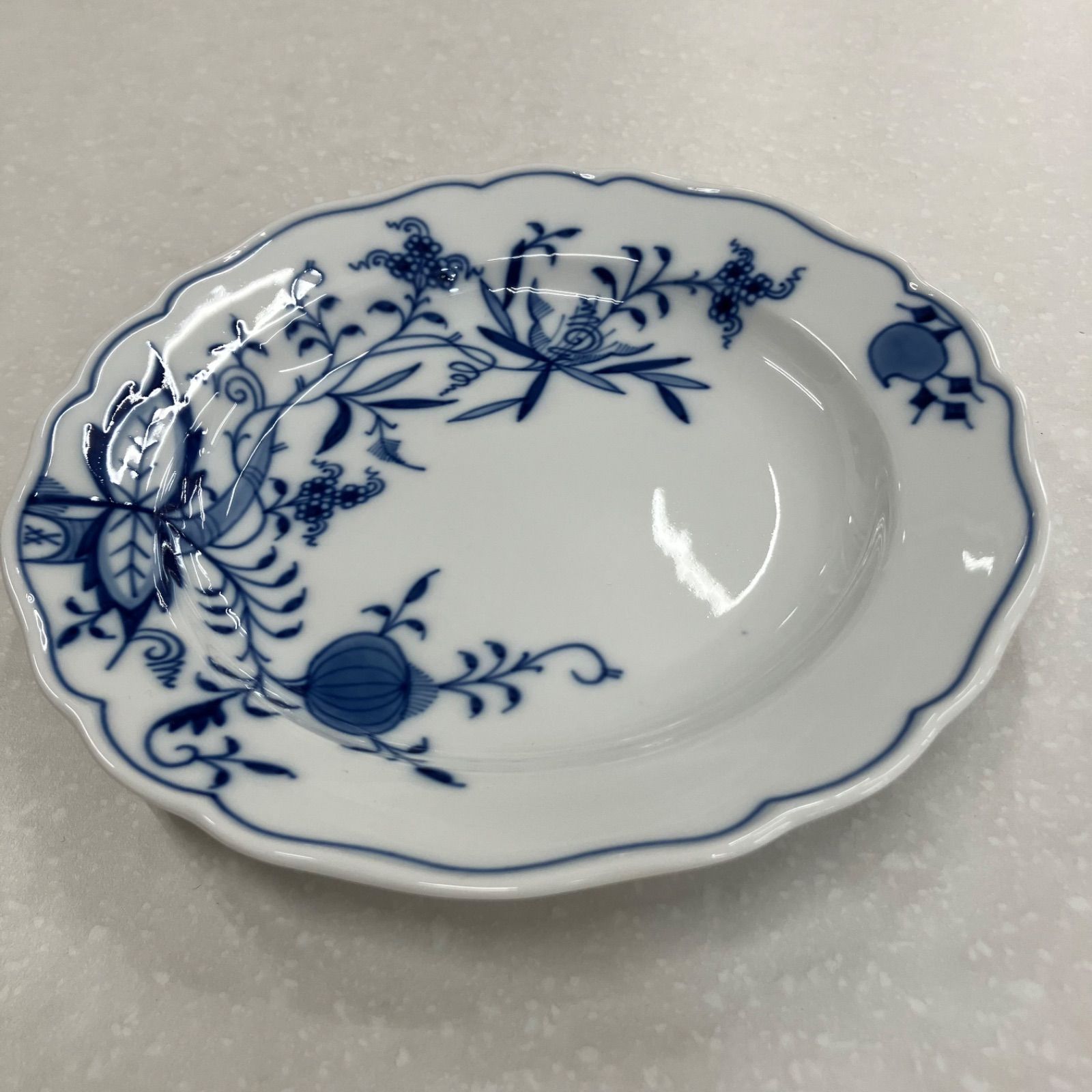 美品】 マイセン ブルーオニオン プレート 18㎝ 801001/00501 Meissen