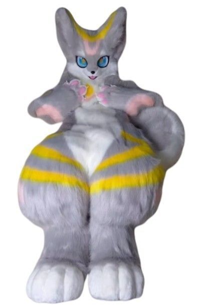 着ぐるみ ケモノ体 フルスーツ グレー No.2 全身 ケモノ ファースーツ ぬいぐるみ コスプレ コスチューム
