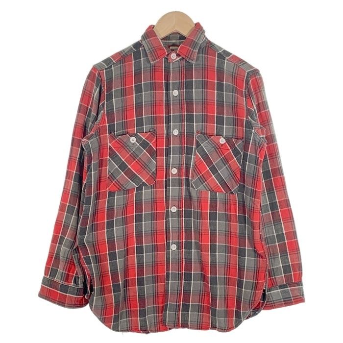 【レア】ビンテージBIGYANK マチ付ヘビネル フェード 60s M/L 60s BIG YANK vintage プリントネルシャツ マチ付き - メルカリ