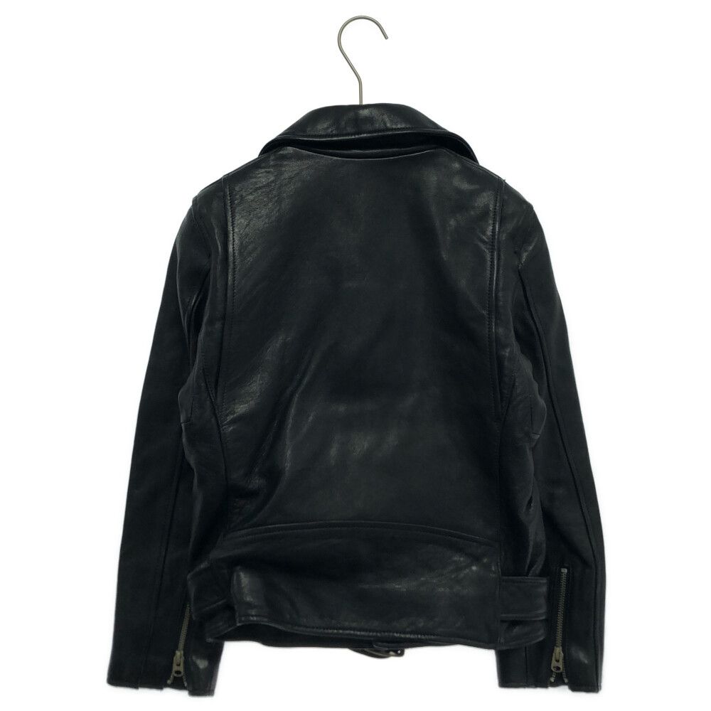 beautiful people (ビューティフルピープル) vintage leather riders jacket 1000402411  ラムレザー ダブルライダースジャケット ブラック レディース - メルカリ