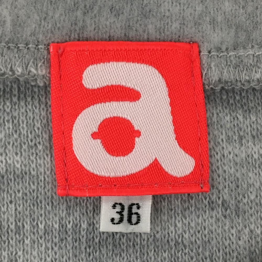 超 アルチビオ セーター 杢グレー×黒 肩フリル ウール混 ニット レディース ゴルフウェア archivio LLC-HASEGAWATOSO_COM