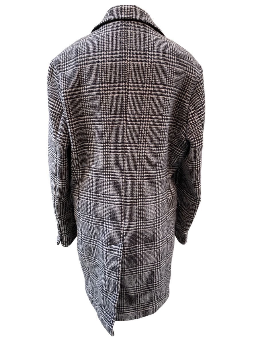 11281-01-05 イングランド製 LONDON Tradition × SHIPS JET BLUE チェスターコート グレンチェック M〜L相当