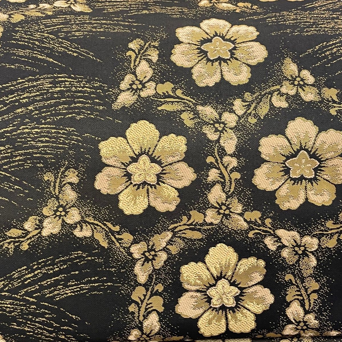 袋帯 美品 名品 草花 金糸 箔 黒 六通 正絹 【中古】 - メルカリ