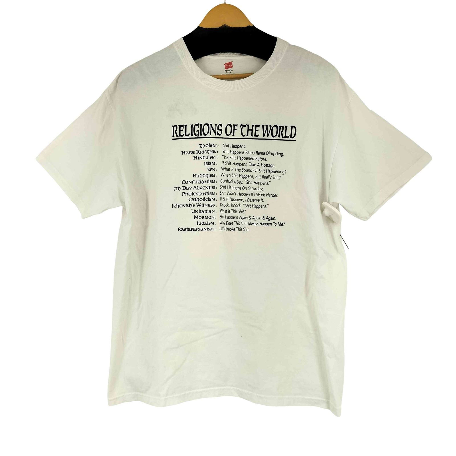 ヘインズ Hanes フロントプリント S/S Tシャツ メンズ JPN：L - メルカリ