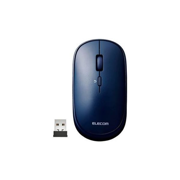 （まとめ）エレコム 薄型無線マウス ブルー M-TM10DBBU【×5セット】