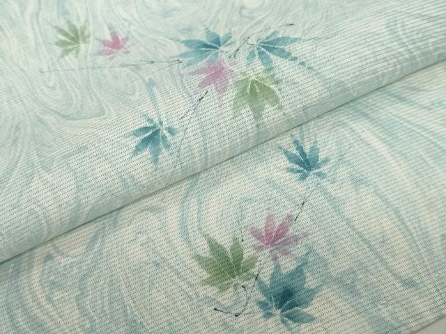 最終価格！更紗花唐草間道 小紋 平和屋着物▽小紋 単衣 更紗