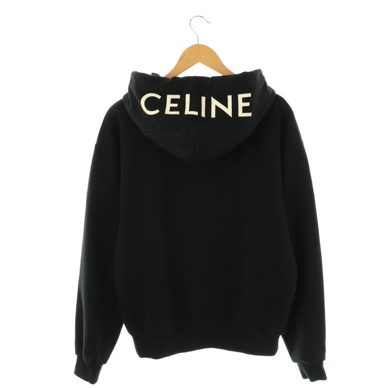 セリーヌ CELINE 2Y497052H ジップパーカー スウェット XS ブラック |ES OS