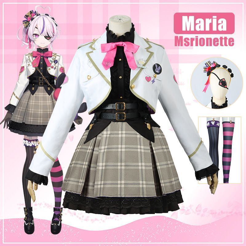 バーチャル YouTuber VTuber Maria Marionette マリア マリオネット コスプレ衣装 cosplay 仮装 日常服 イベント クリスマス ハロウィン ステージ 文化祭 学園祭F163