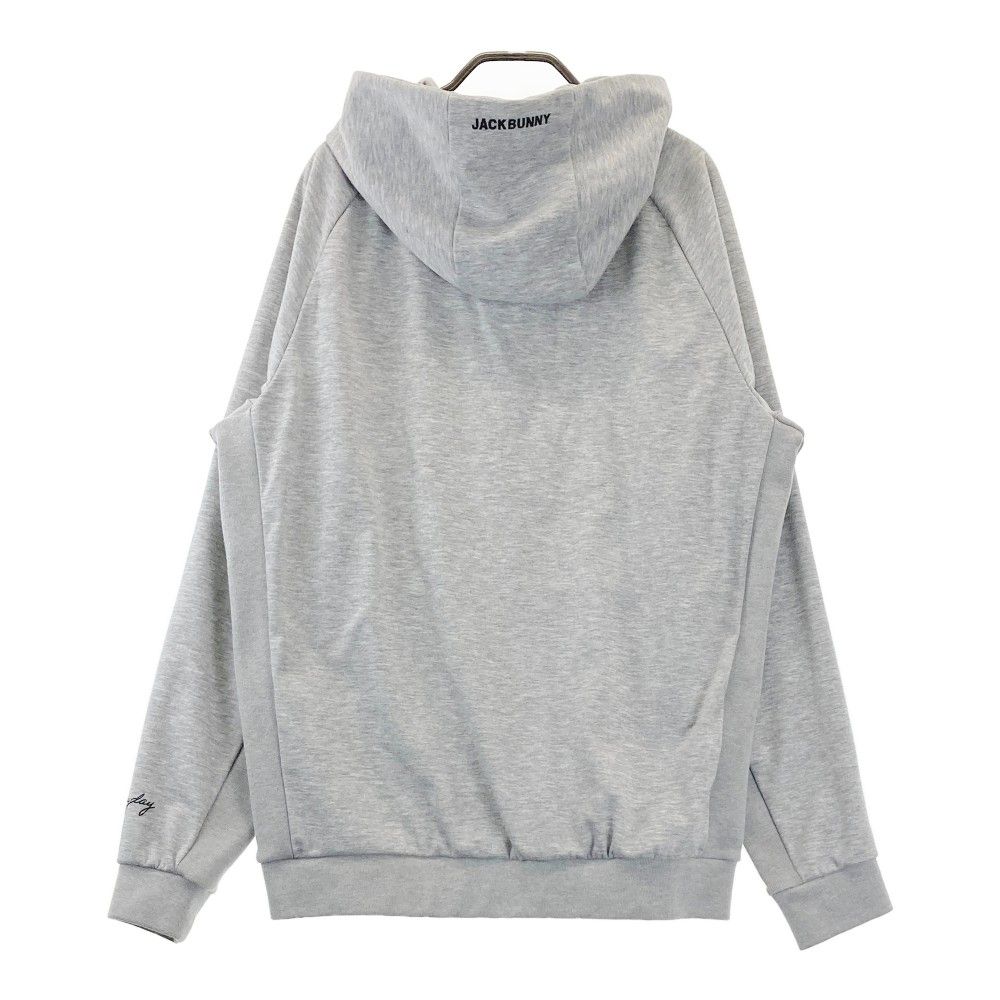 サイズ：6 JACK BUNNY ジャックバニー  ジップパーカー  グレー系 [240101422728] ゴルフウェア メンズ ストスト サイズ：6 JACK BUNNY ジャックバニー ジップパーカー グレー系