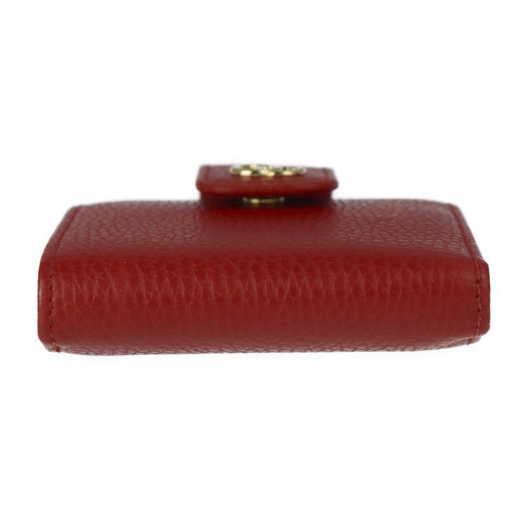 GUCCI マーモント 二つ折り財布 GG レザー レッド 付属品あり GUCCI グッチ 二つ折り財布 523193 レザー レッド ゴールド金具 GG