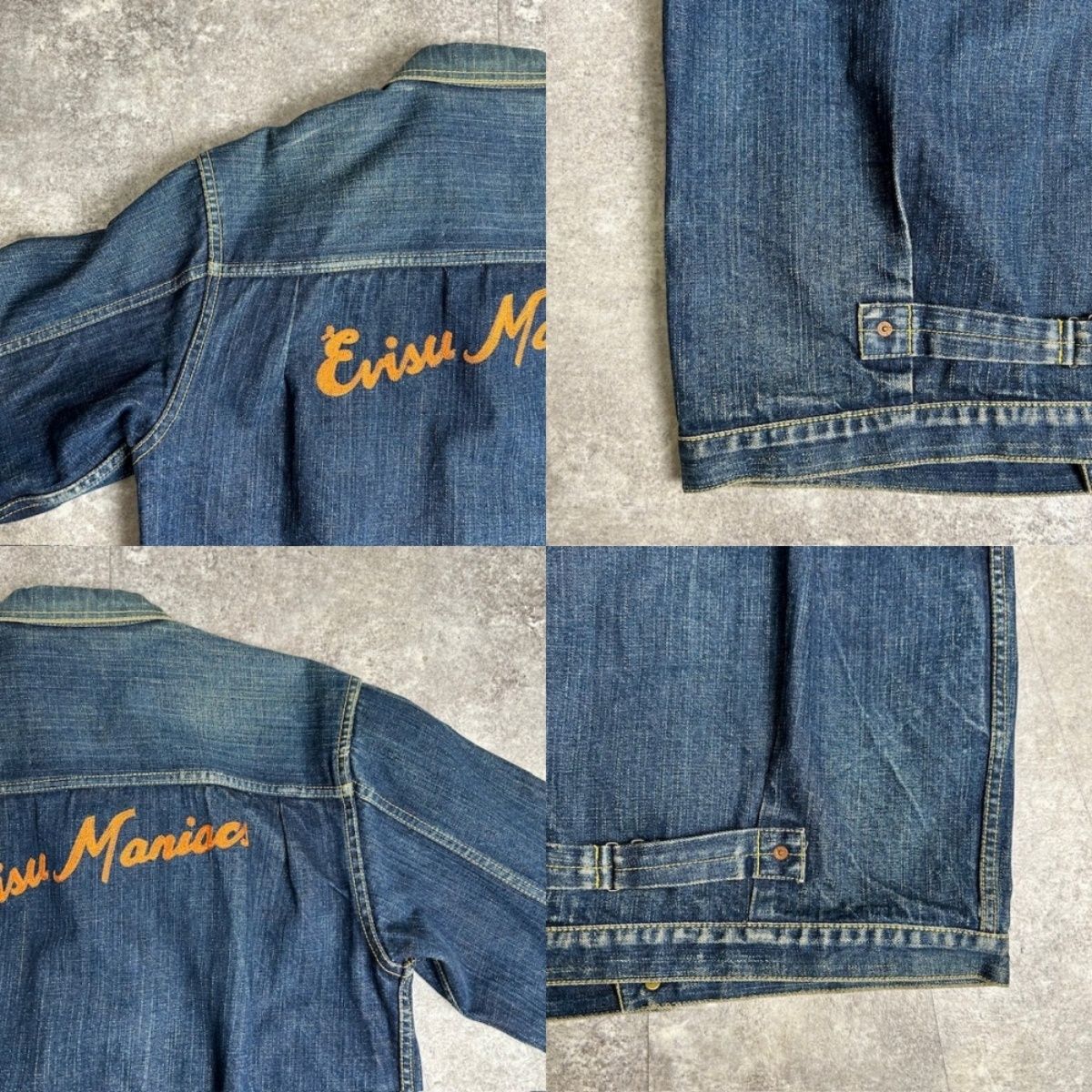 EVISU エヴィス Lot:3700 デニムジャケット Gジャン カモメ EVISU 