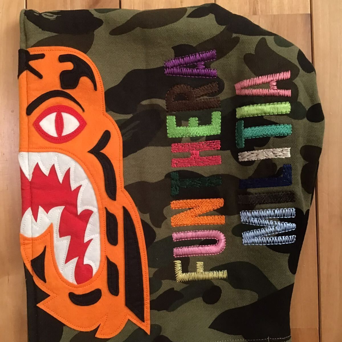 1st camo green タイガー パーカー Sサイズ Tiger full zip hoodie a  