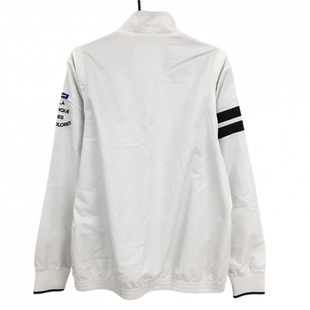 ルコックゴルフ 2WAYジャケット 白 地模様 袖着脱可 メンズ L