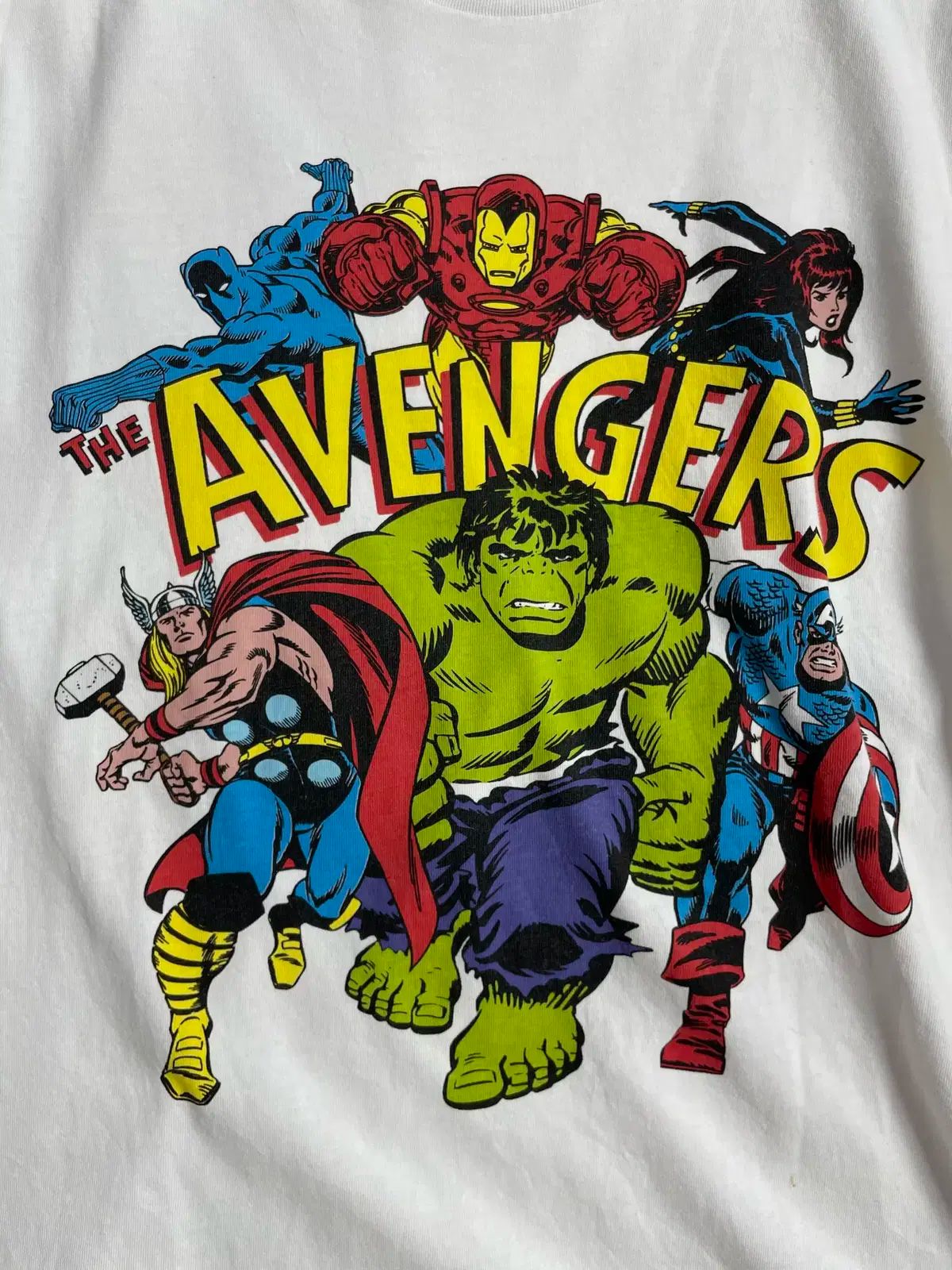 マーベル Marvel アベンジャーズ 半袖Tシャツ メンズ ホワイト ファッション トップス, image size:1200x1600
