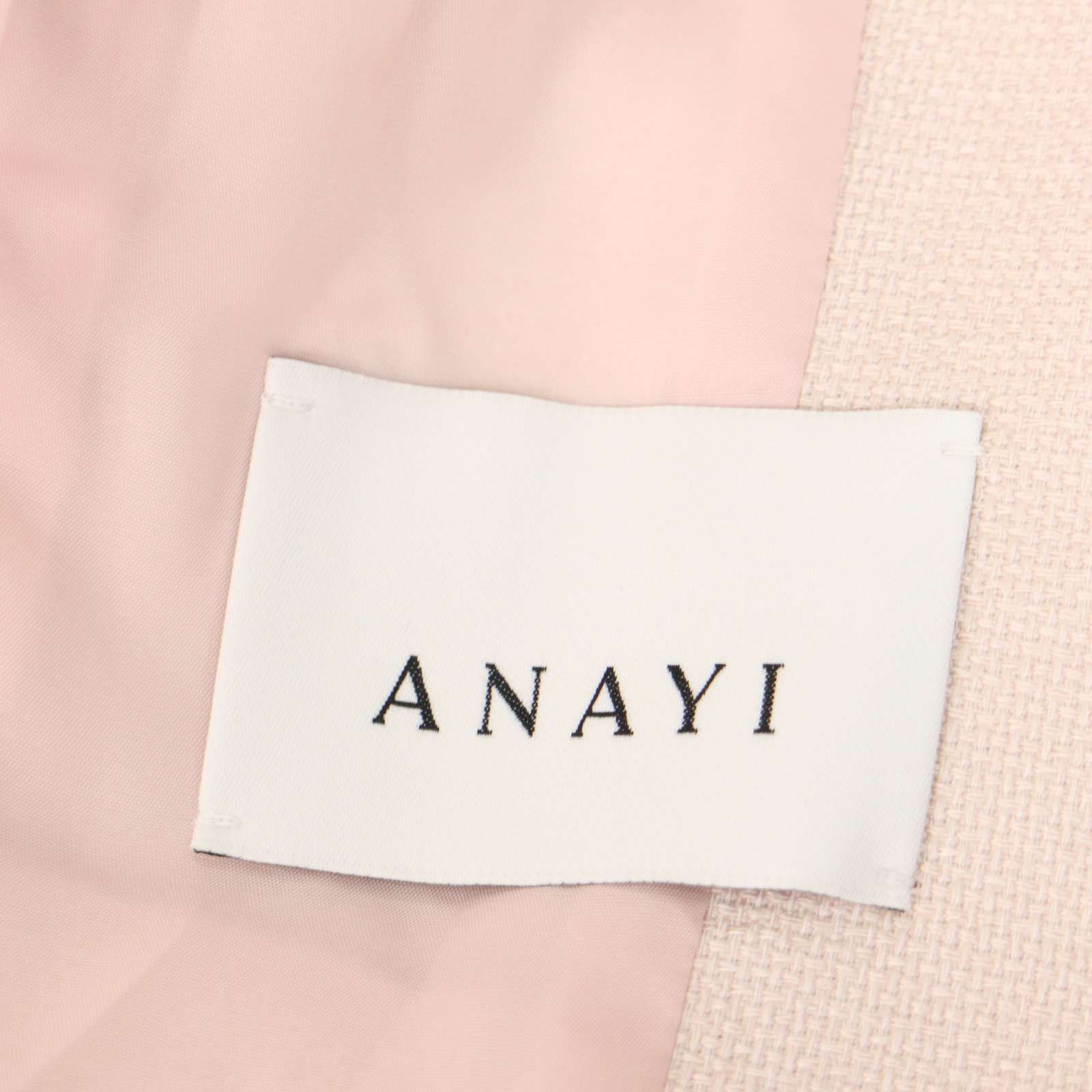 【新品未使用】アナイ　38テーラードジャケット 新品 未使用】 ANAYI アナイ 通年☆ 1B テーラード ジャケット