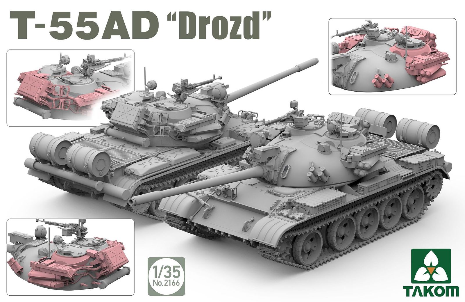 TKO2166 タコム 1/35 T-55AD 「ドロースト」 タコム 1/35 T-55AD