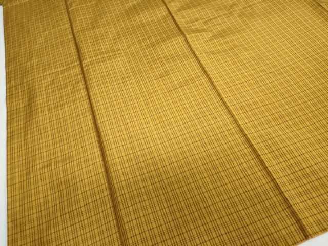 平和屋着物●黄八丈　間道　正絹　逸品　DAAY5167ud 平和屋着物○黄八丈 間道 正絹 逸品 DAAY5167ud - メルカリ