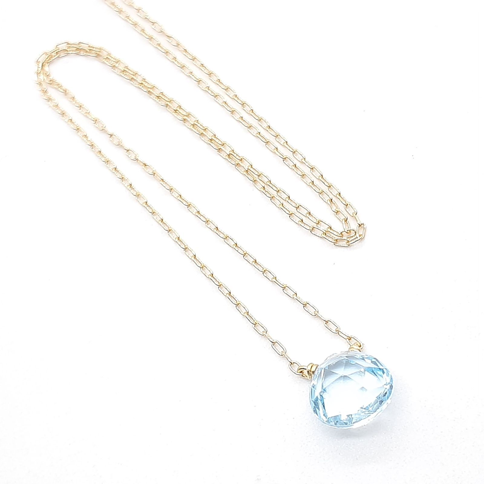 新品 KAORU カオル ポロリン ネックレス K18 アクアマリン