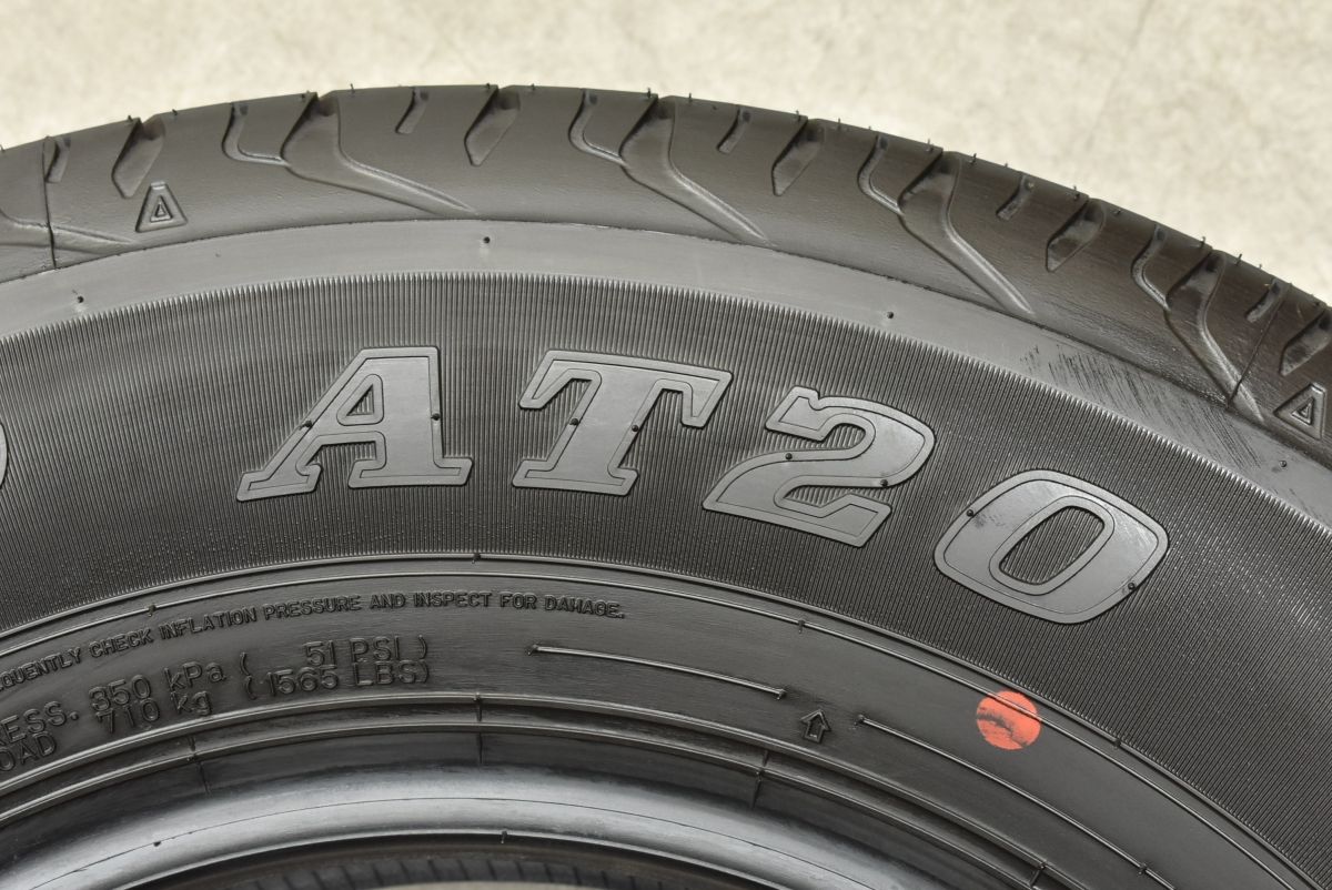 ダンロップ　グラントレック 195/80R15 4本　ジムニーシエラ　新車外し 新車外し品】ダンロップ グラントレック AT20 195/80R15 4本