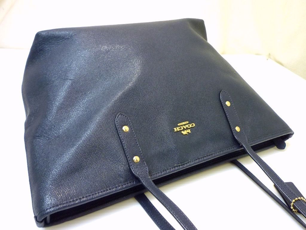 コーチ COACH シティジップ レザー トートバッグ ネイビー A4 コーチ COACH バッグ トートバッグ ショルダー ネイビー