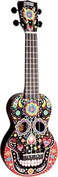 ･ MAHALO ソプラノ UKULELE アートシリーズ スカル MA1 SK ブラック wyeba8q