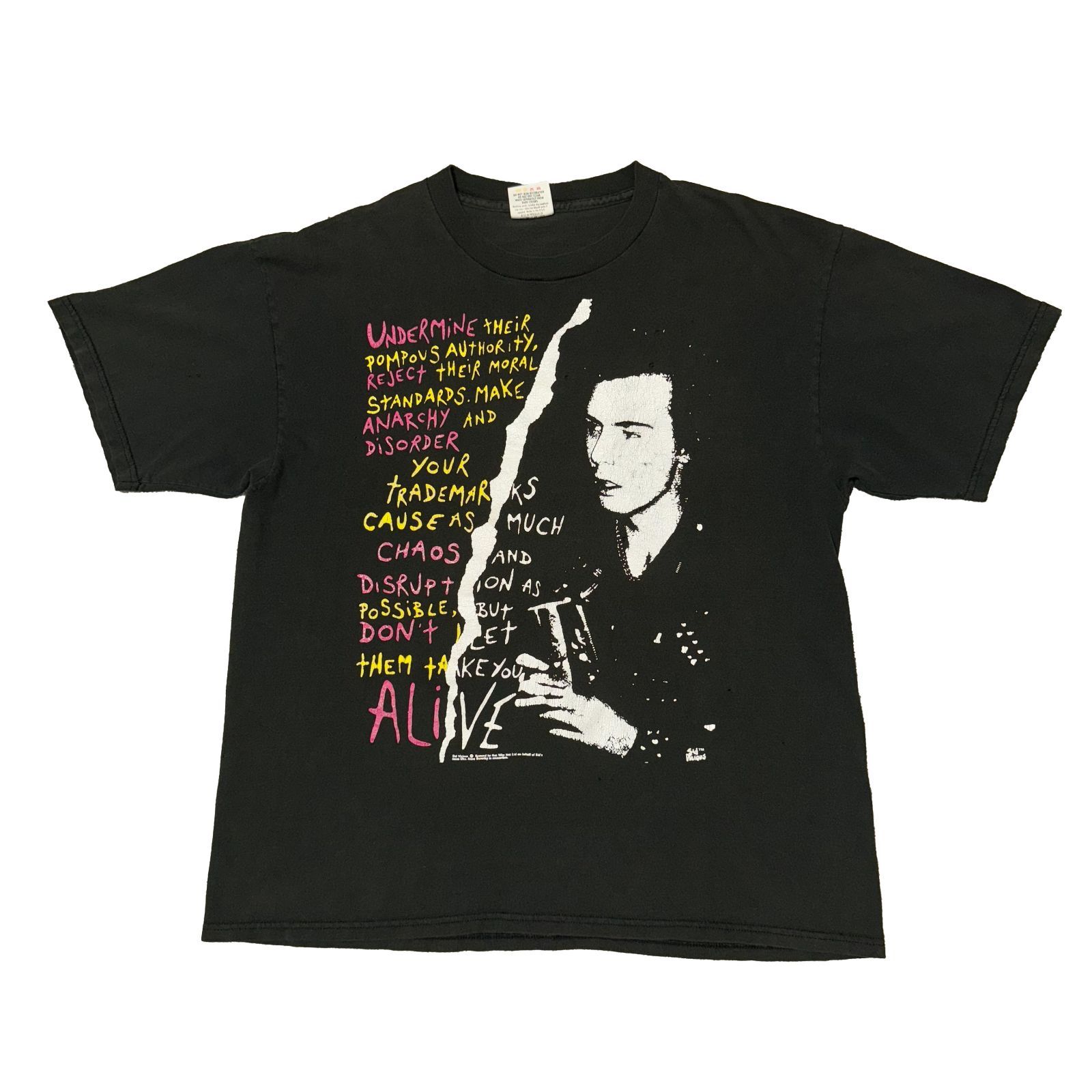 90s Sid Vicious Sex Pistols tee Tシャツ シド ヴィシャス