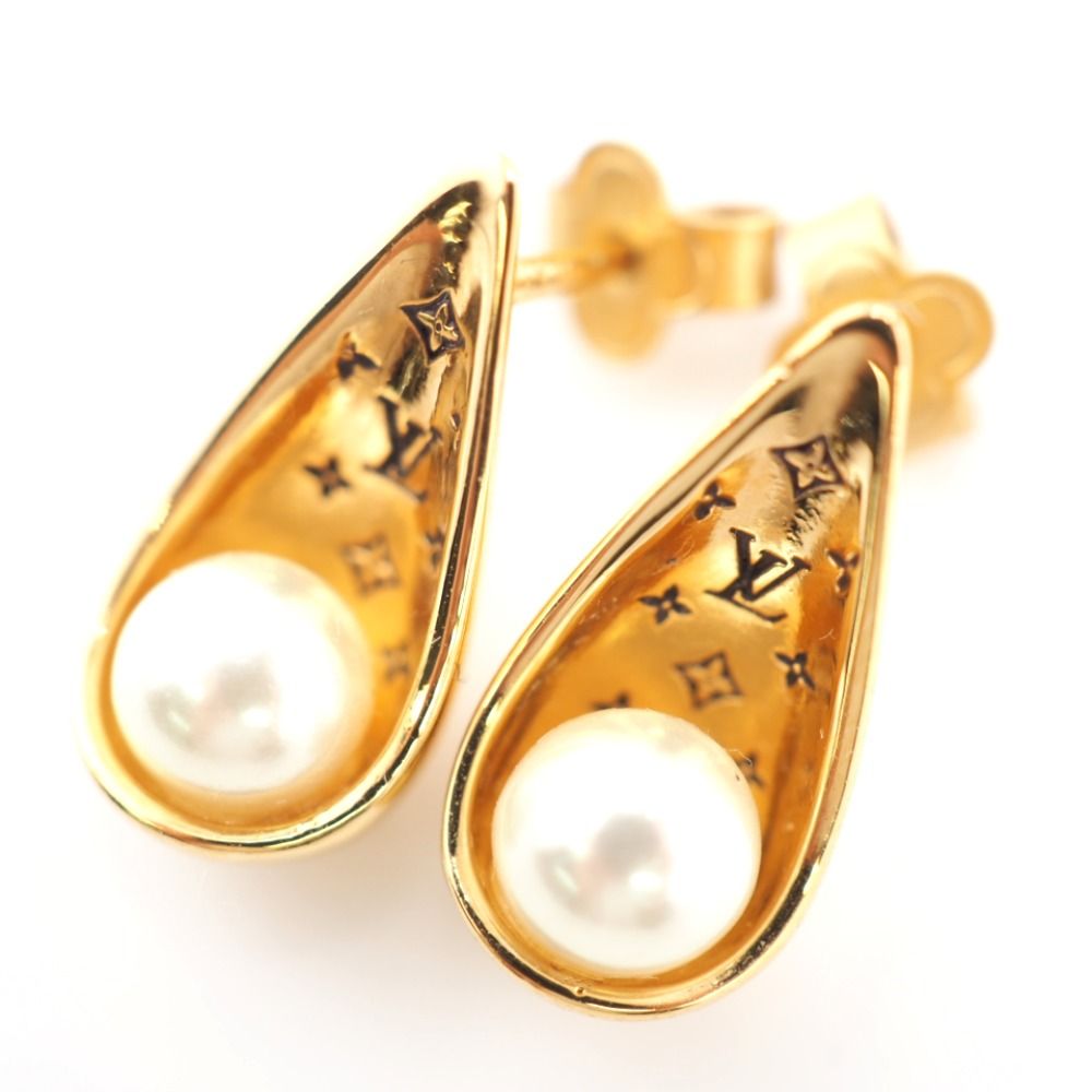 【希少美品】ブックル ドレイユ・ルイゼットルイヴィトン パール×ゴールドピアス 61nbDGYrbjL.jpg_BO30,255,255,