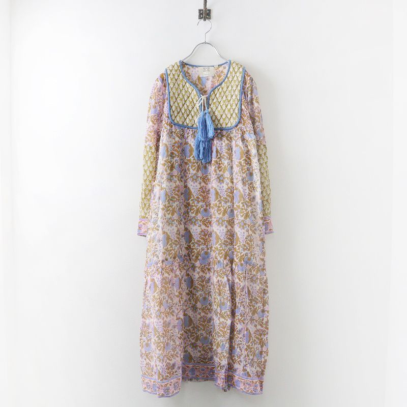 新品　エスゼットブロックプリント　ワンピース　コットンシルク　SZ ロンハーマン Ron Herman - 【希少】SZ Blockprints エスゼットブロック