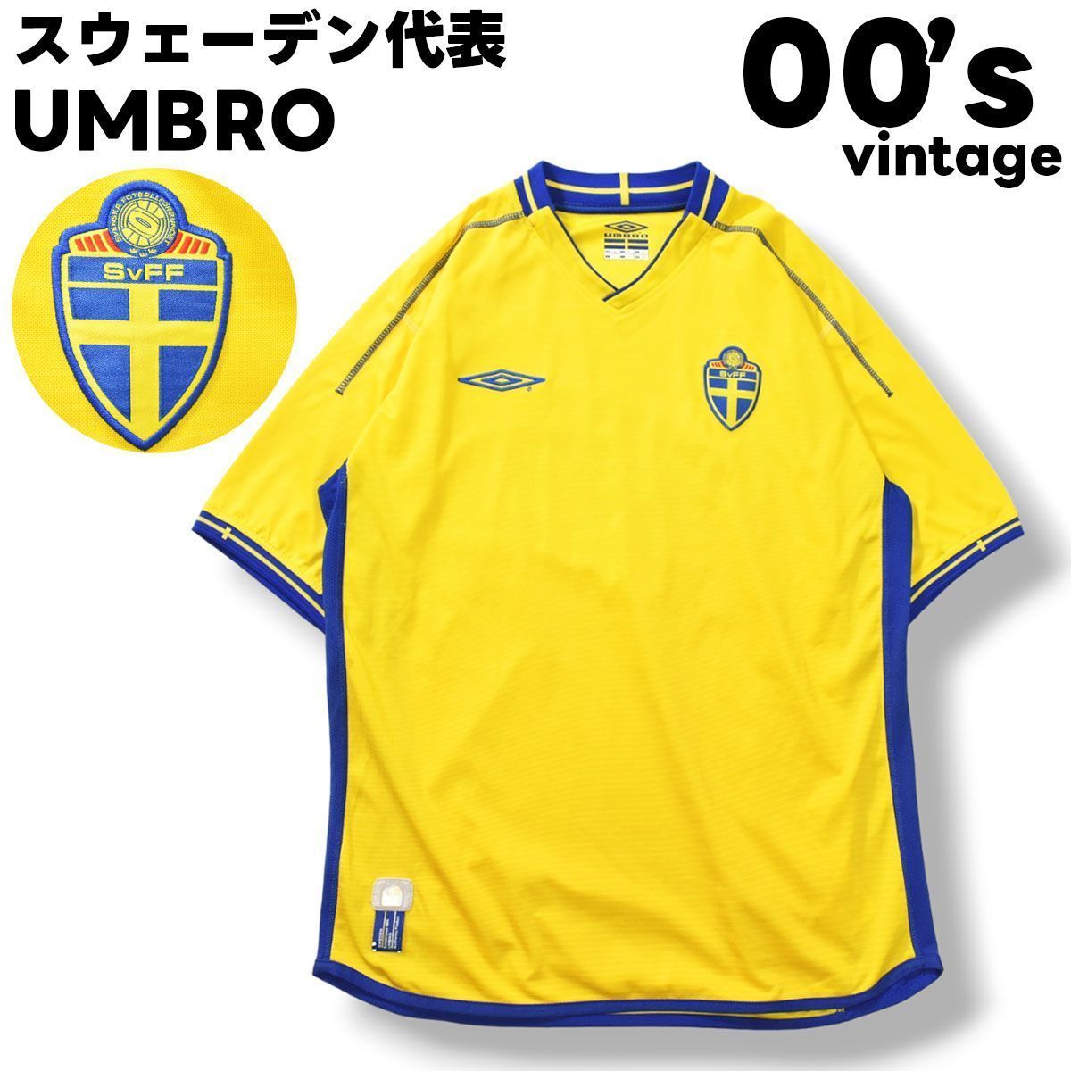 03／05 アンブロ umbro スウェーデン代表 半袖 ユニフォーム ホーム L