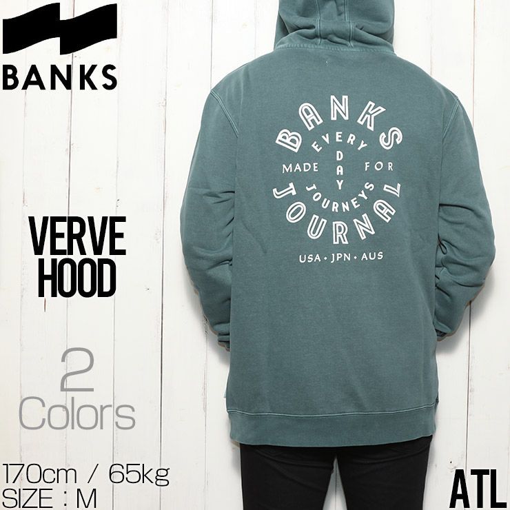 【送料無料】プルオーバーパーカー フーディ BANKS バンクス VERVE PARKA SMFL0104