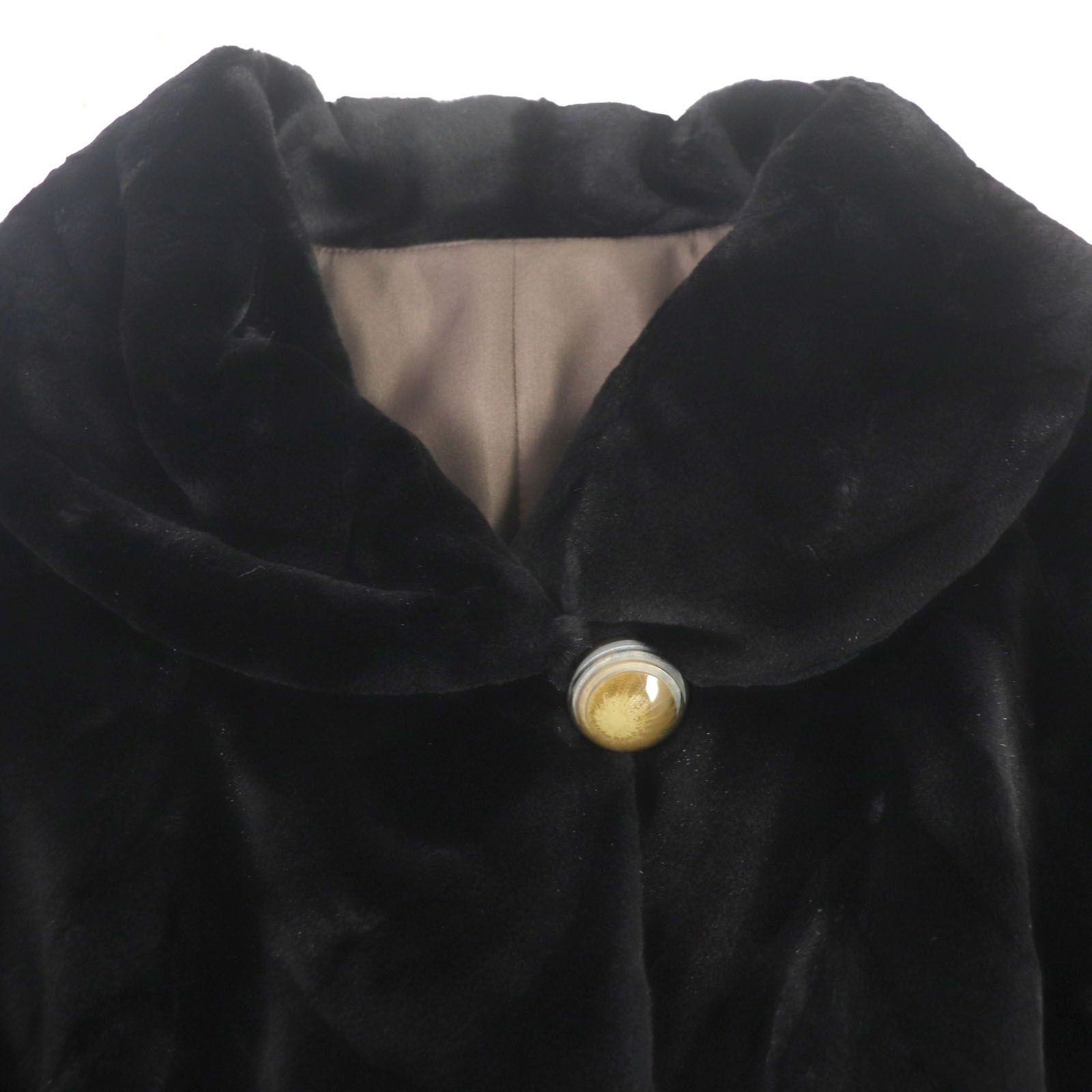 極美品▽EMBA エンバ シェアードミンク シルク100% MINK リバーシブル 