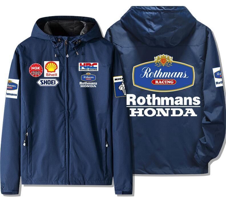 【新品未使用】ロスマンズ HRC MotoGPスレーシング ジャケット Rothmans x honda バイクウエアグッズ長袖 冬服 厚手 防風 秋冬新品