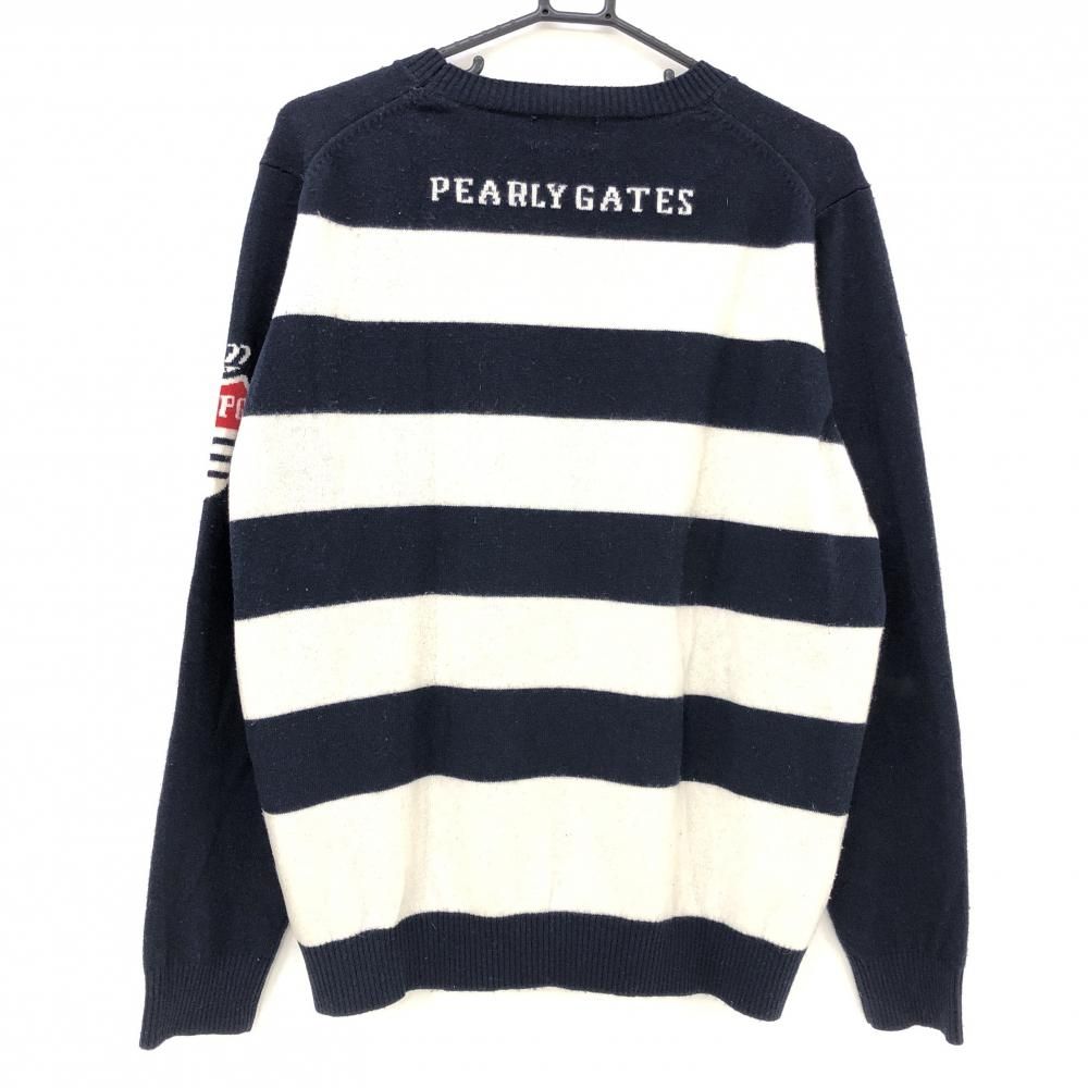 PEARLY GATES パーリーゲイツ ボーダー ニコちゃん ニット メンズ