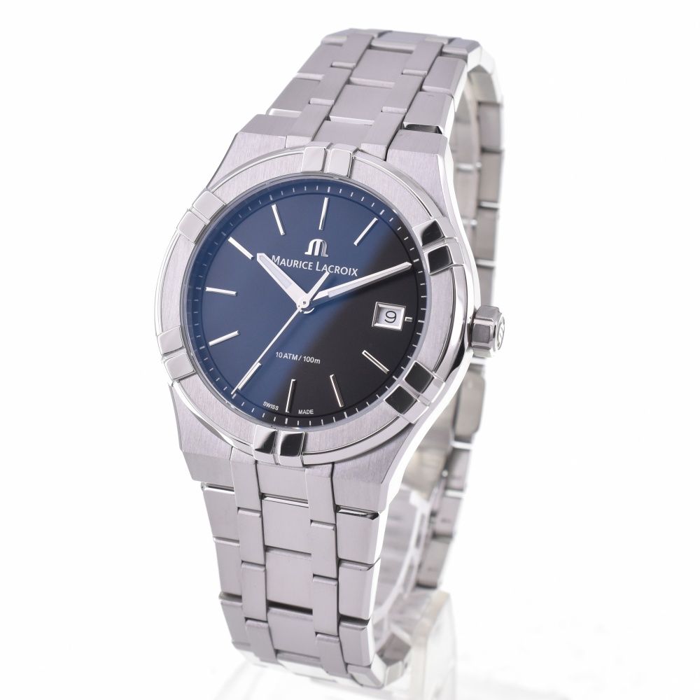 モーリスラクロア MAURICE LACROIX AI1108-SS002-330-1 アイコン デイト クォーツ メンズ き L 143036