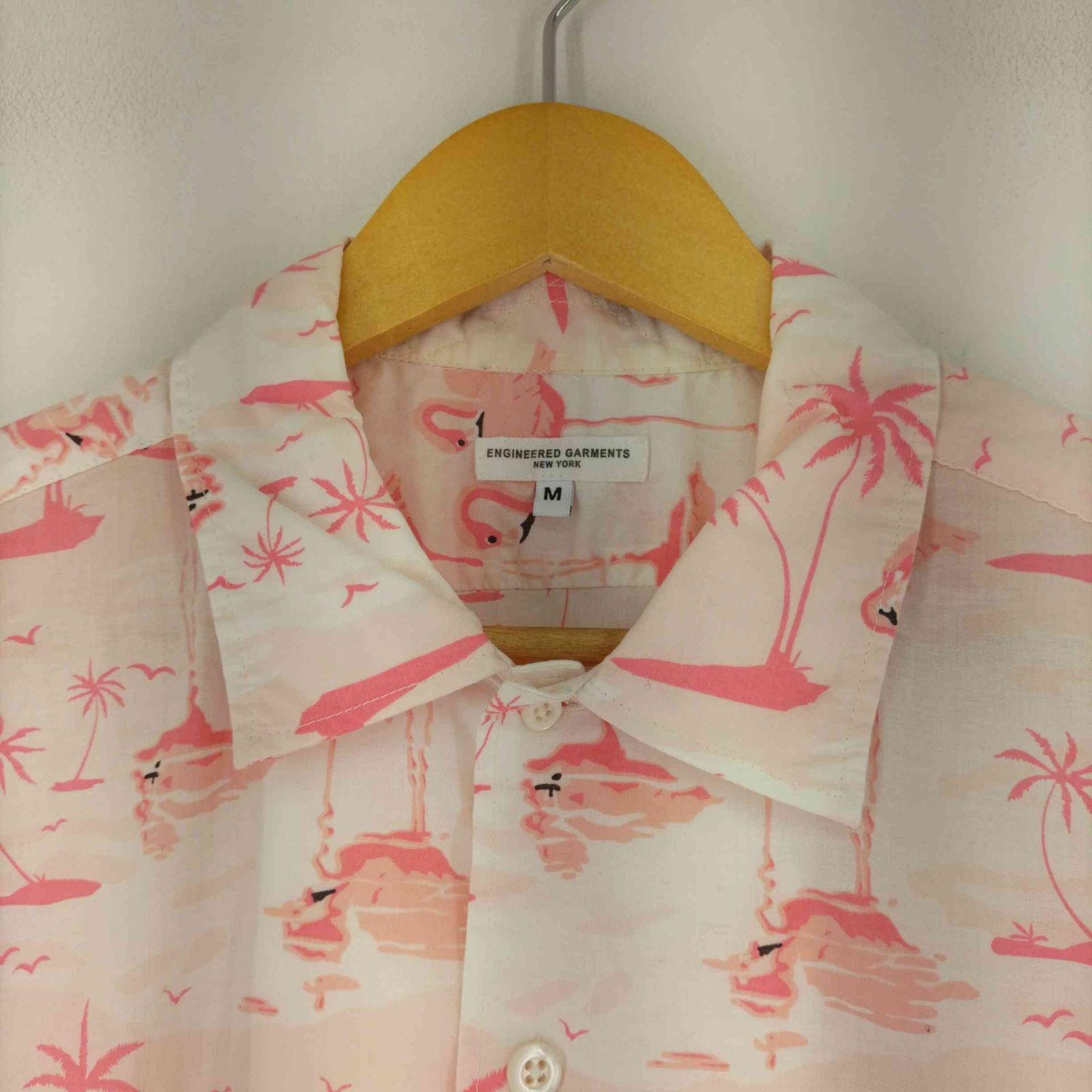 エンジニアードガーメンツ Engineered Garments 18ss s/s Flamingo Print Shirt メンズ JPN：M