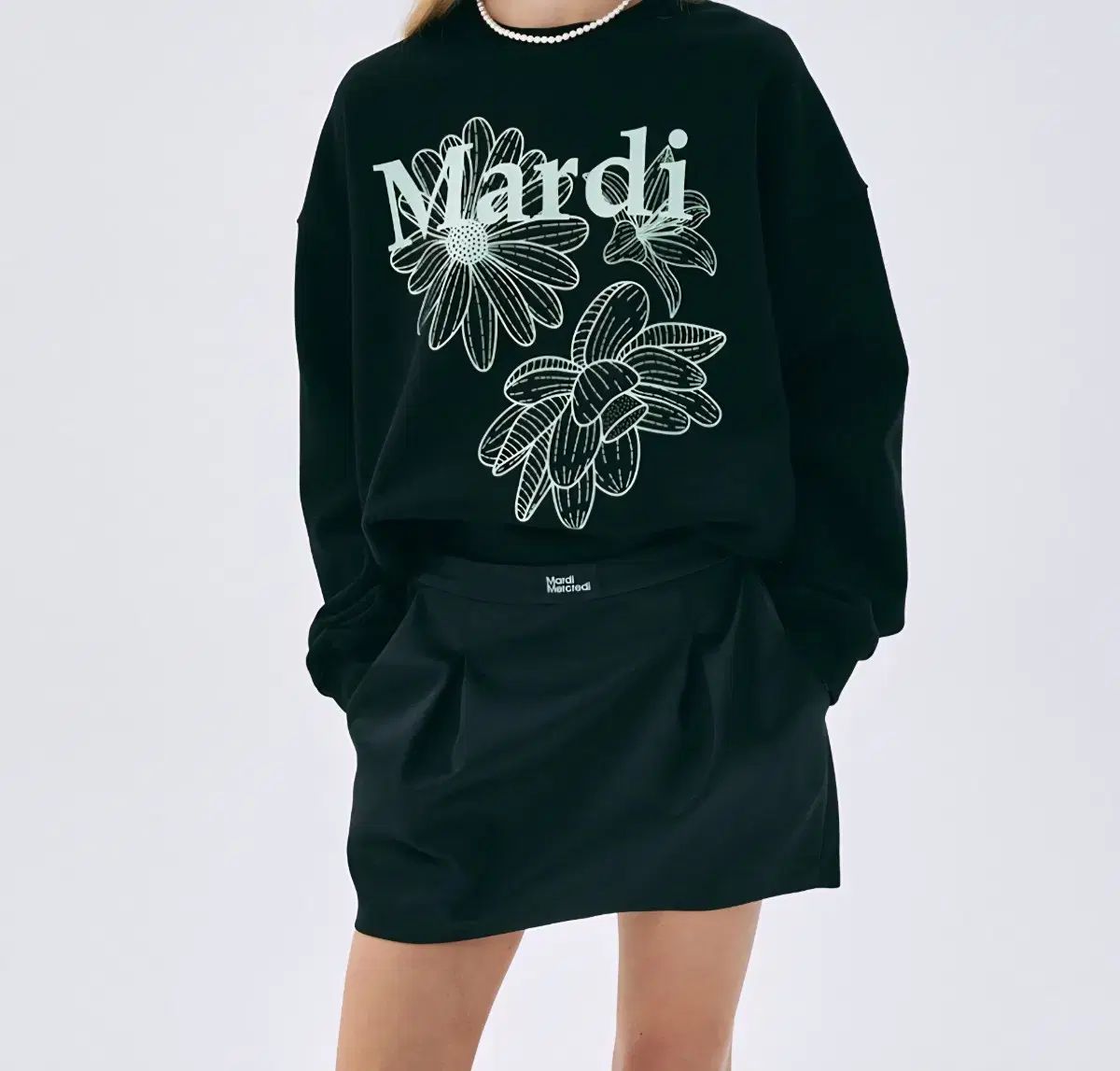 Mardi Mercredi マルディメクルディ メクルディ サテン ミニ スカート