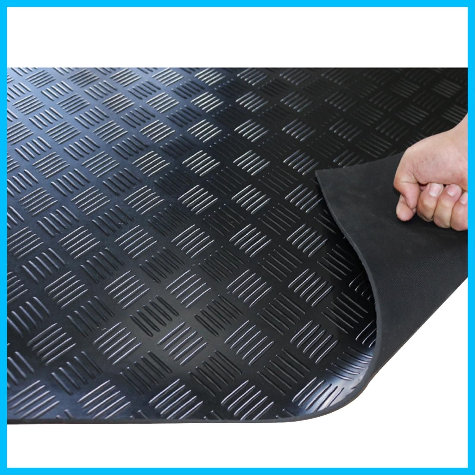 在庫セール Nisorpa ガレージフロアマット ガレージ ゴム マット 厚さ3mm ゴム製フロアマット ロール ガレージフローリング 100*500cm 滑り止めゴムシート ガレージマット 車下用