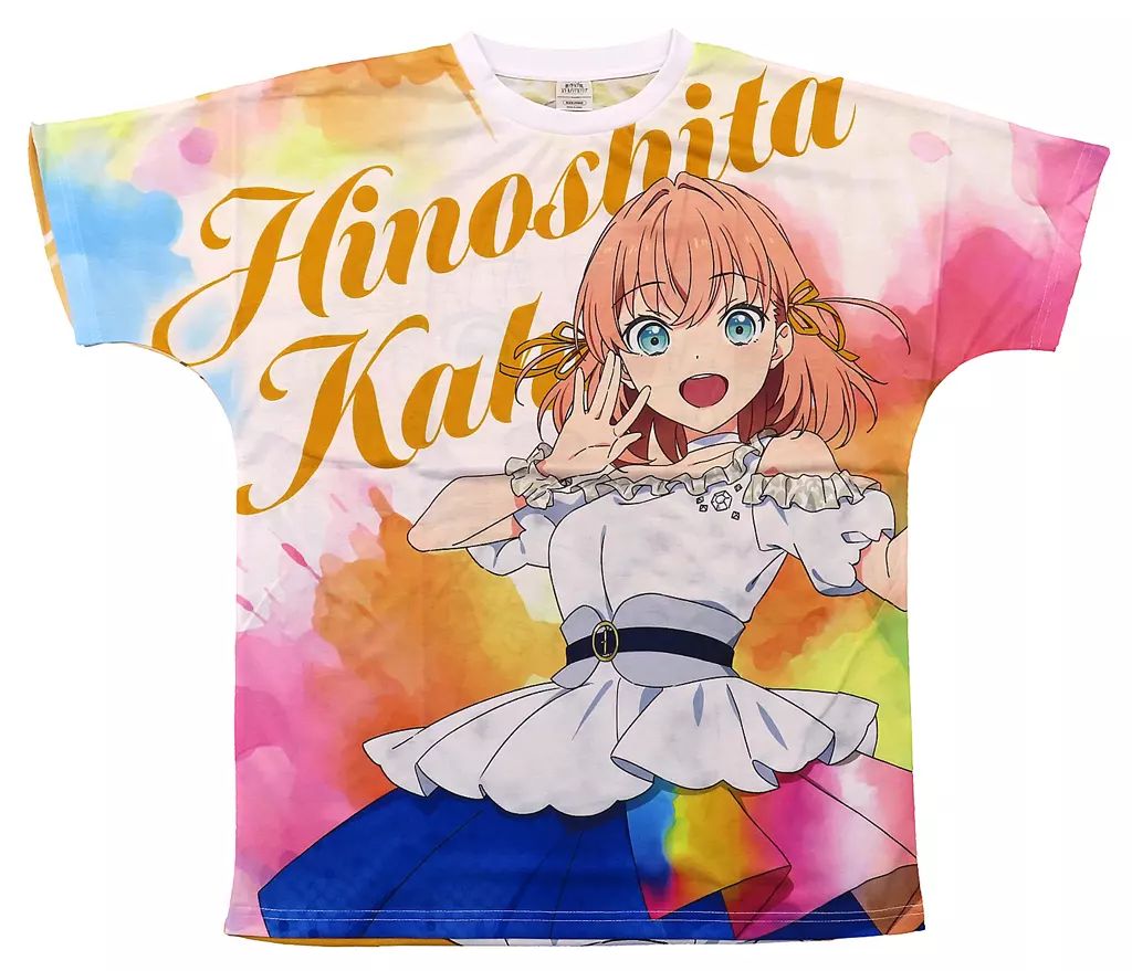中古】Tシャツ 日野下花帆 フルグラフィックTシャツ(蓮ノ空) ホワイト