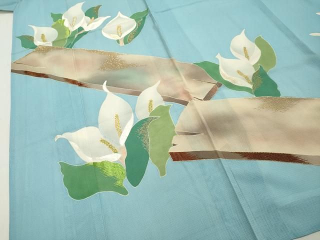 平和屋着物＊希少 夏物 創業130年 江戸染繍友禅 大彦 中国三大刺繍