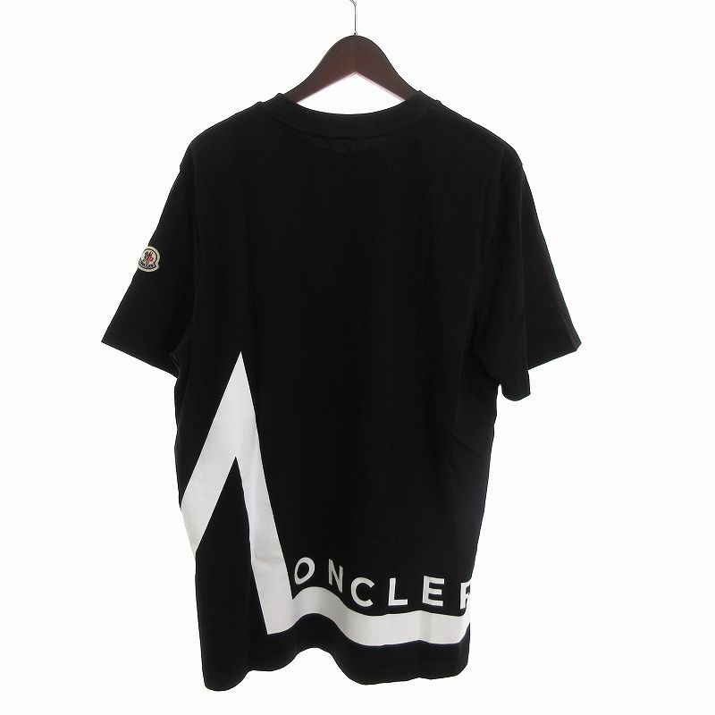 モンクレール MONCLER 22AW Tシャツ カットソー 半袖 クルーネック ロゴ プリント H20918C00001 8390T 黒 ブラック  L □SM3 - メルカリ